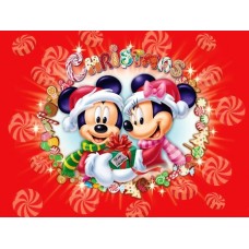 650481A5 Vafa Christmas Mickey si Minnie de Craciun 20x15cm